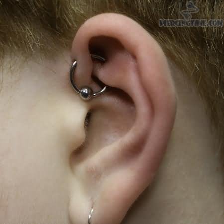 UFO Piercing With Bead Ring