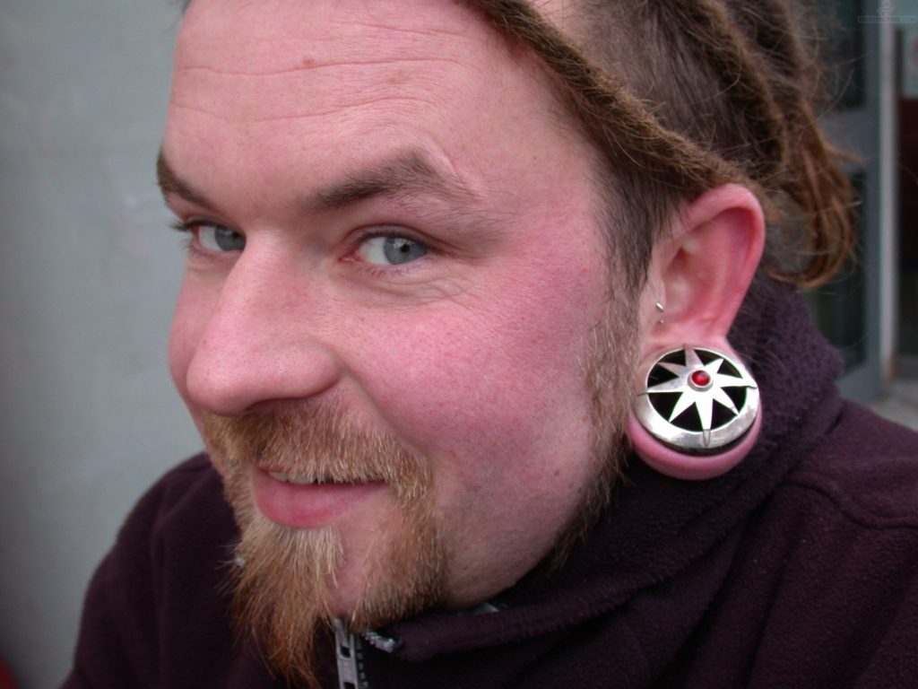 Ear Stretching with Large Gauge Tunnel